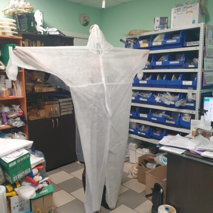 Комбинезон одноразовый (Каспер), с капюшоном из ткани 30 гр/м2 6XL