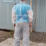 Комбинезон одноразовый (Каспер), с капюшоном из ткани 30 гр/м2 XL, 2XL, 3XL