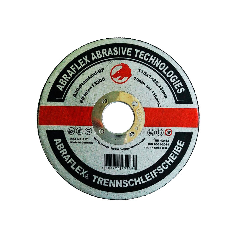 krug_otreznoy_115x1_mm_metall_nerzh_abraflex Круг отрезной по металлу 125х1,6х22 ABRAFLEX (Германия) — изображение 1