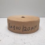 Лента бумажная окантовочная для мешкозащивочных машин 6,0 см*100 м, цвет КОРИЧНЕВЫЙ, Индия