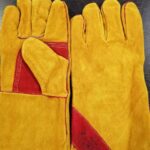 Краги спилковые КРС/хлопок, лен, швы Kevlar (Siberia) Т12-11-ru