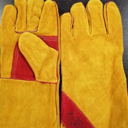 Краги спилковые КРС/хлопок, лен, швы Kevlar (Siberia) Т12-11-ru