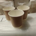 Стакан картонный двухслойный, крафт 250 мл без крышки